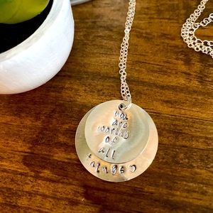 You are worthy necklace
